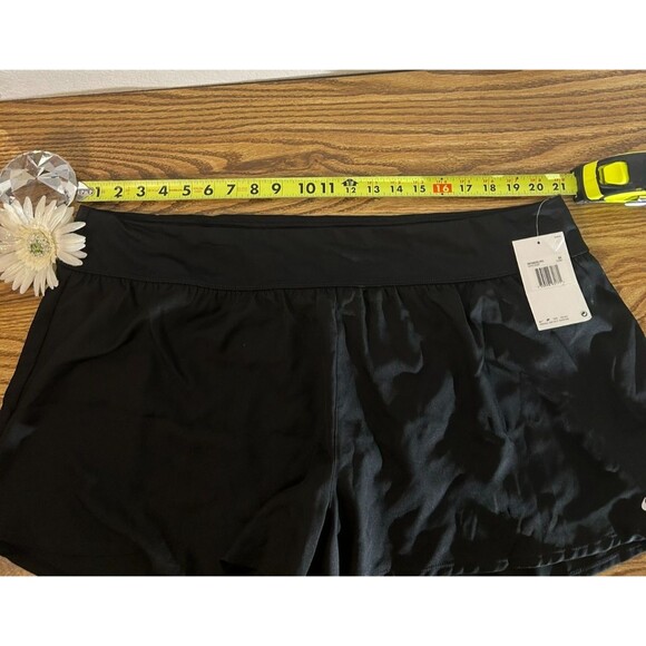 Nike Womens Solid Element Swim Boardshorts Black Size 3X Beach Essentials - Picture 2 of 5